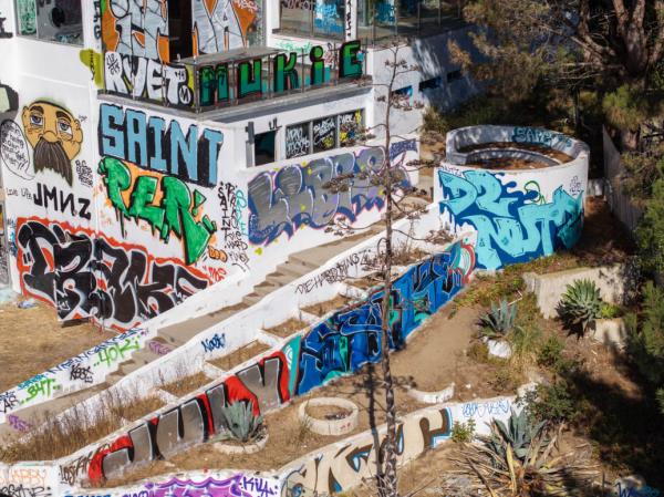 LA’s “Graffiti Mansion.”