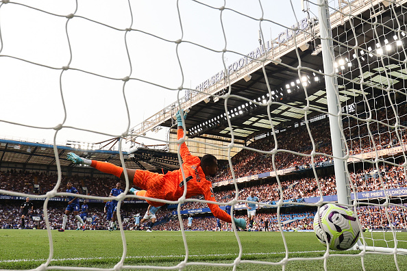 Robert Sanchez playing for Chelsea