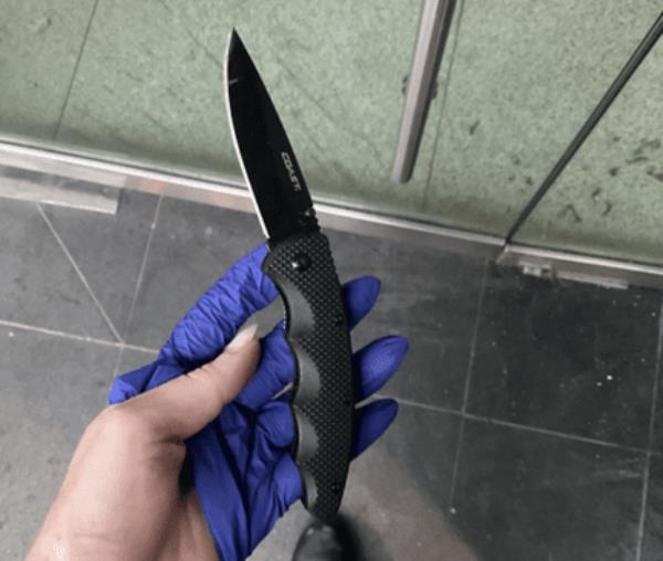 QP2401616469 - knife seized from 16-year-old NSW girl during wanding operation in NBD.