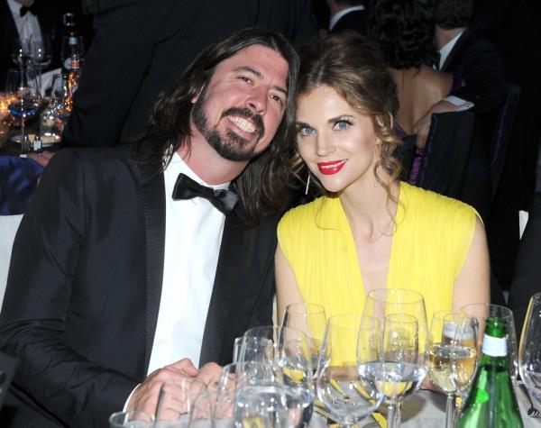 Dave Grohl and Jordyn Blum at a 2012 charity event.